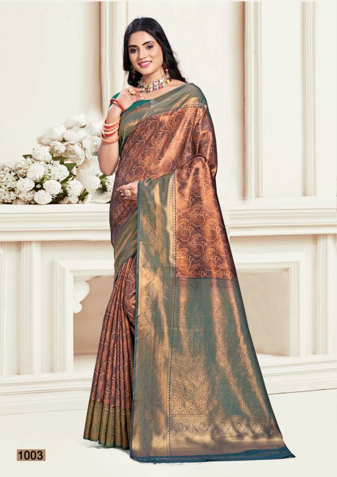 Ranbhumi Vol 4 By Bunawat Pure Silk Wedding Sarees Suppliers In India
